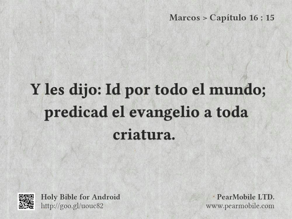 Marcos, Capítulo 16:15